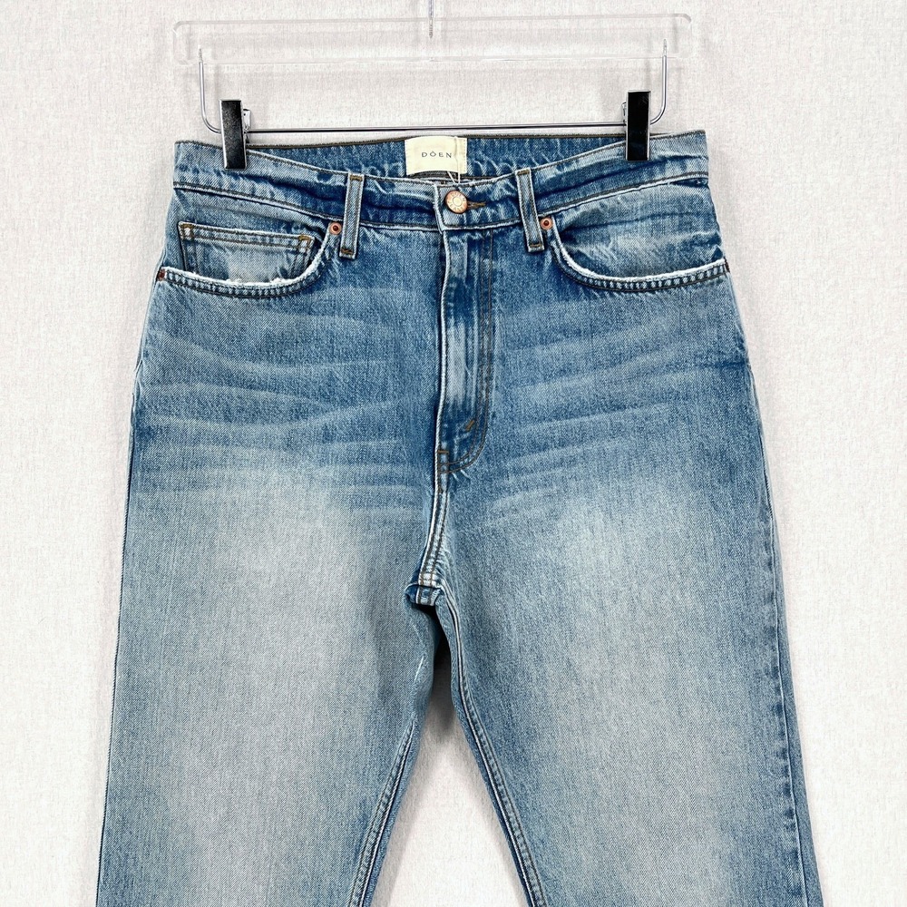 DOEN Shep Jean Laval Wash Womens 29 Blue Straight leg 100% Cotton Rigid NWT - Picture 6 of 16
